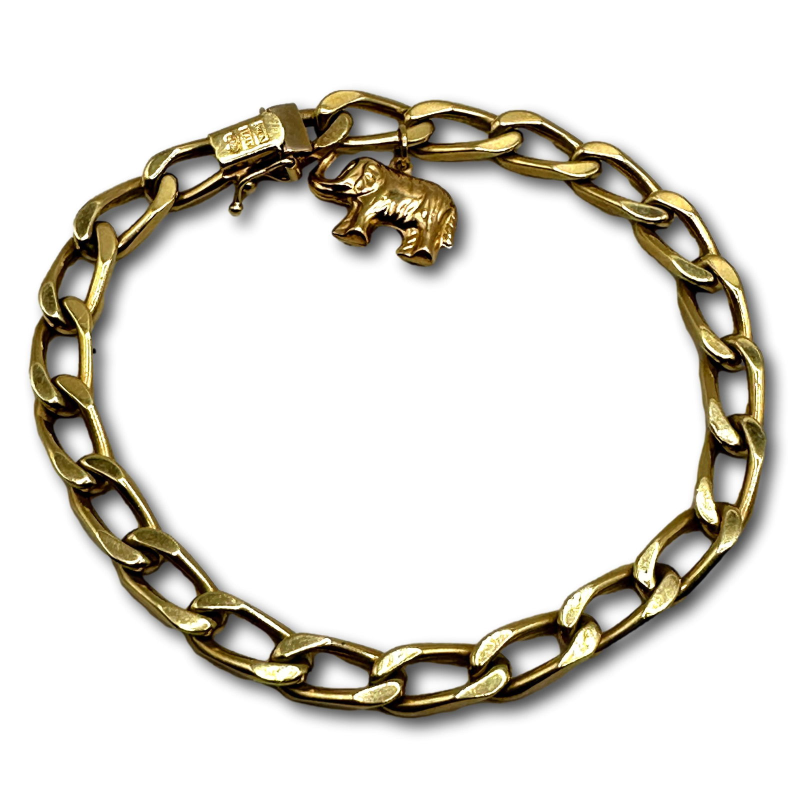 14K Gold Italian Chain Bracelet (1 of 4)
