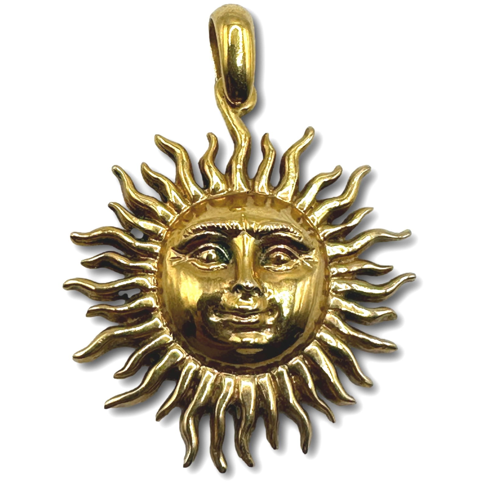18K Gold Sun Pendant (1 of 6)