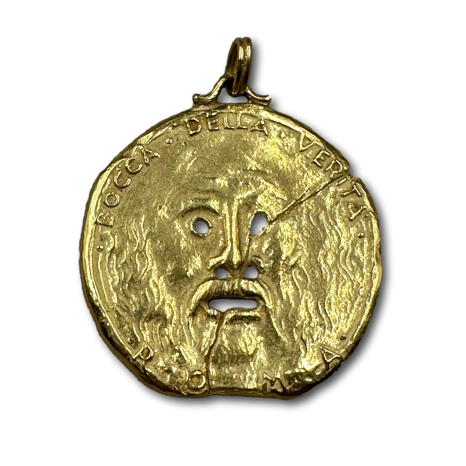 18K Golden Replica of the Italian La Bocca Della Verita - The Mouth of Truth (1 of 4)