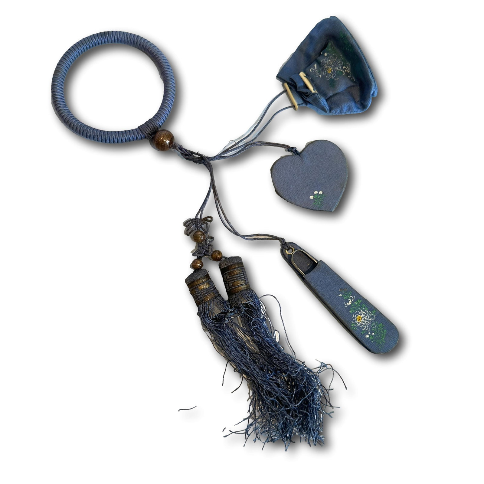 Vintage Silk Sewing Chatelaine (1 of 9)