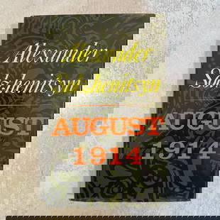 Alexander Solzhenitsyn - August 1914, Signed and Inscribed: Alexander Solzhenitsyn - August 1914, signed "to Pat Searle October 1979". Copyright 1972. Refer to photos for additional condition information as they are a part of the description. Please note lots