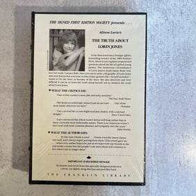 Alison Lurie - The Truth About Lorin Jones - Unopened - Franklin Library