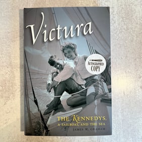 James W. Graham - Victura, the Kennedys, A Sailboat and the Sea, Signed