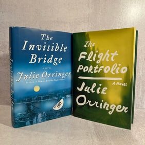 Julie Orringer Autographed: The Invisible Bridge, and The Flight Portfolio