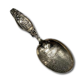 Antique Sterling Silver Niagara Falls Child's Souvenir Spoon