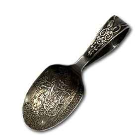 Antique Sterling Silver This Little Piggy Child's Spoon