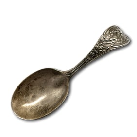 Antique Sterling Silver Art Nouveau Child's Spoon