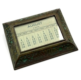 Tiffany Studios Grapevine Pattern Perpetual Desk Calendar