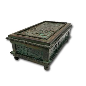 Tiffany Studios Grapevine Pattern Stamp Box