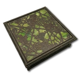 Tiffany Studios Grapevine Pattern Handkerchief Box