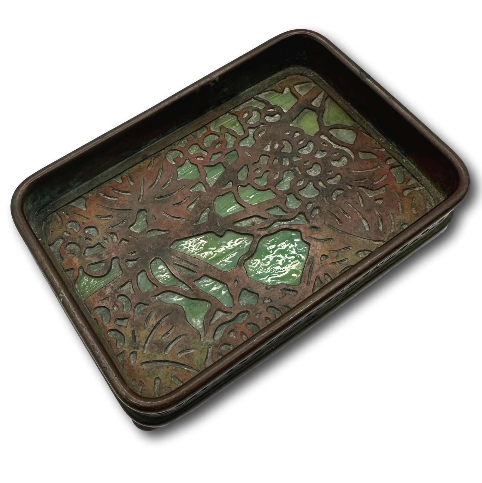 Tiffany Studios Grapevine Pattern Small Tray (1 of 14)