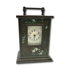 Tiffany Studios Grapevine Pattern Carriage Clock