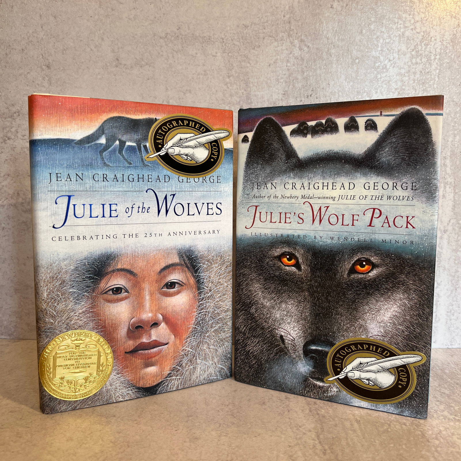Jean Craighead George - Julie of the Wolves and Julie's Wolf Pack Autographed Books (1 of 12)