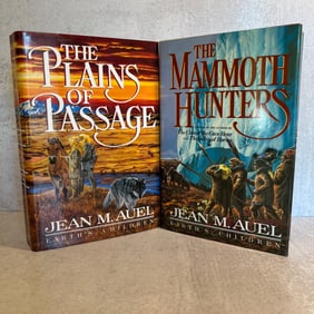 Jean M. Auel Autographed "The Plains of Passage" and "The Mammoth Hunters"
