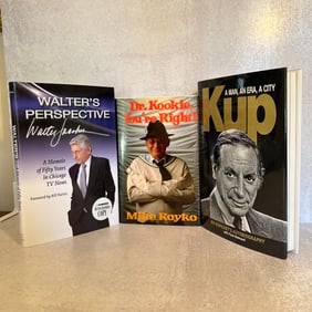 Chicago Voices Autographed Books - Royko, Kup, Jacobson