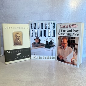 Calvin Trillin Autographed If You Can't Say Something Nice, and More