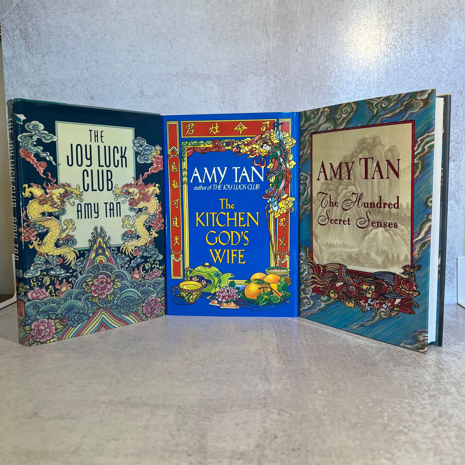 Amy Tan - The Joy Luck Club, and More - Signed: Titles include: The Joy Luck Club - copyright 1989, The Kitchen God's Wife - copyright 1991, and The Hundred Secret Senses - copyright 1995 - all signed by the author. Refer to photos for additional c