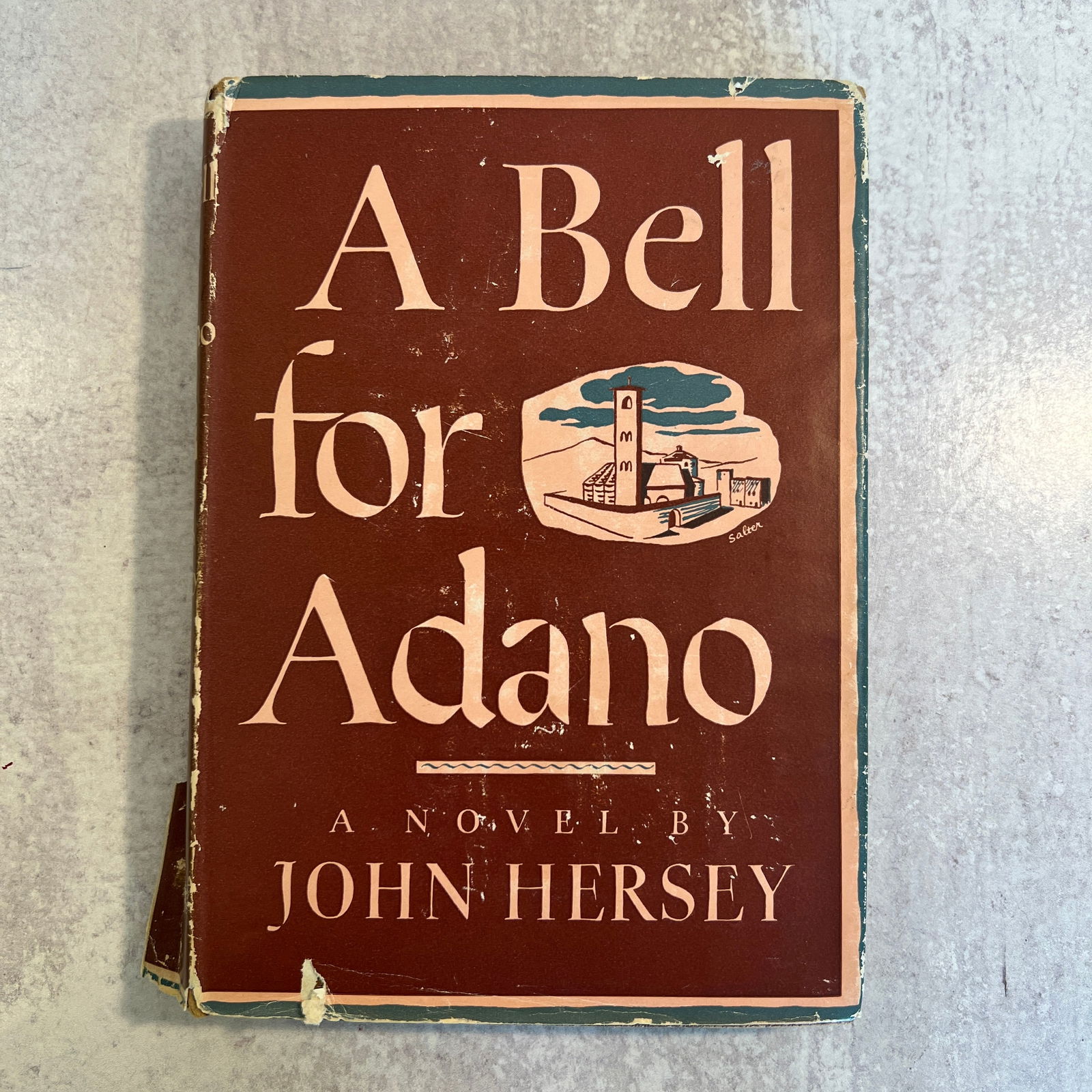 John Hersey - A Bell for Adano, Signed and Inscribed: John Hersey - A Bell for Adano, Signed and Inscribed - copyright 1944. Refer to photos for additional condition information as they are a part of the description. Please note lots may show signs of we