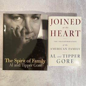Al and Tipper Gore Autographed Books Including The Spirit of Family