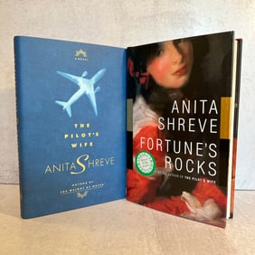 Anita Shreve Autographed Books Fortune's Rocks, and The Pilot's Wife