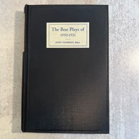 John Chapman - The Best Plays of 1950-1951, Signed
