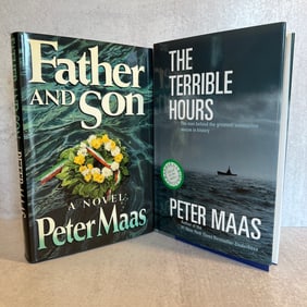 Peter Maas Autographed The Terrible Hours and Father and Son