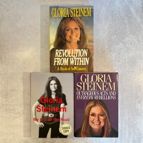 Gloria Steinem - Three Autographed Books
