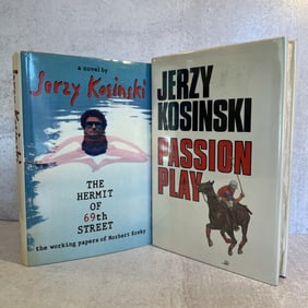 Jerzy Kosinski Autographed The Hermit of 69th St., and Passion Play