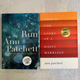 Ann Patchett Signed This is the Story of a Happy Marriage, and Run