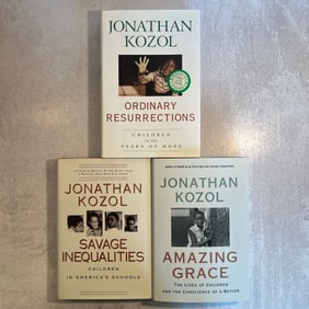 Collection of Jonathan Kozol Autographed Books