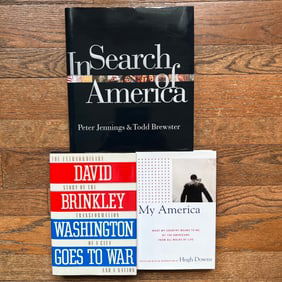 American Perspective Autographed Books - David Brinkley, Hugh Downs