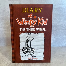 Jeff Kinney Signed - Diary of a Wimpy Kid The Third Wheel