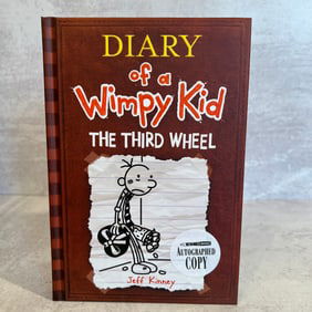 Jeff Kinney - Diary of a Wimpy Kid The Third Wheel - Signed