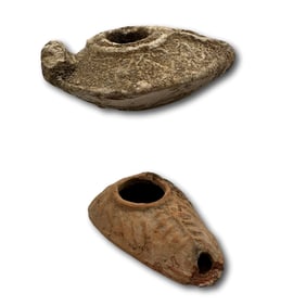 Ancient Roman Oil Lamps 100 AD