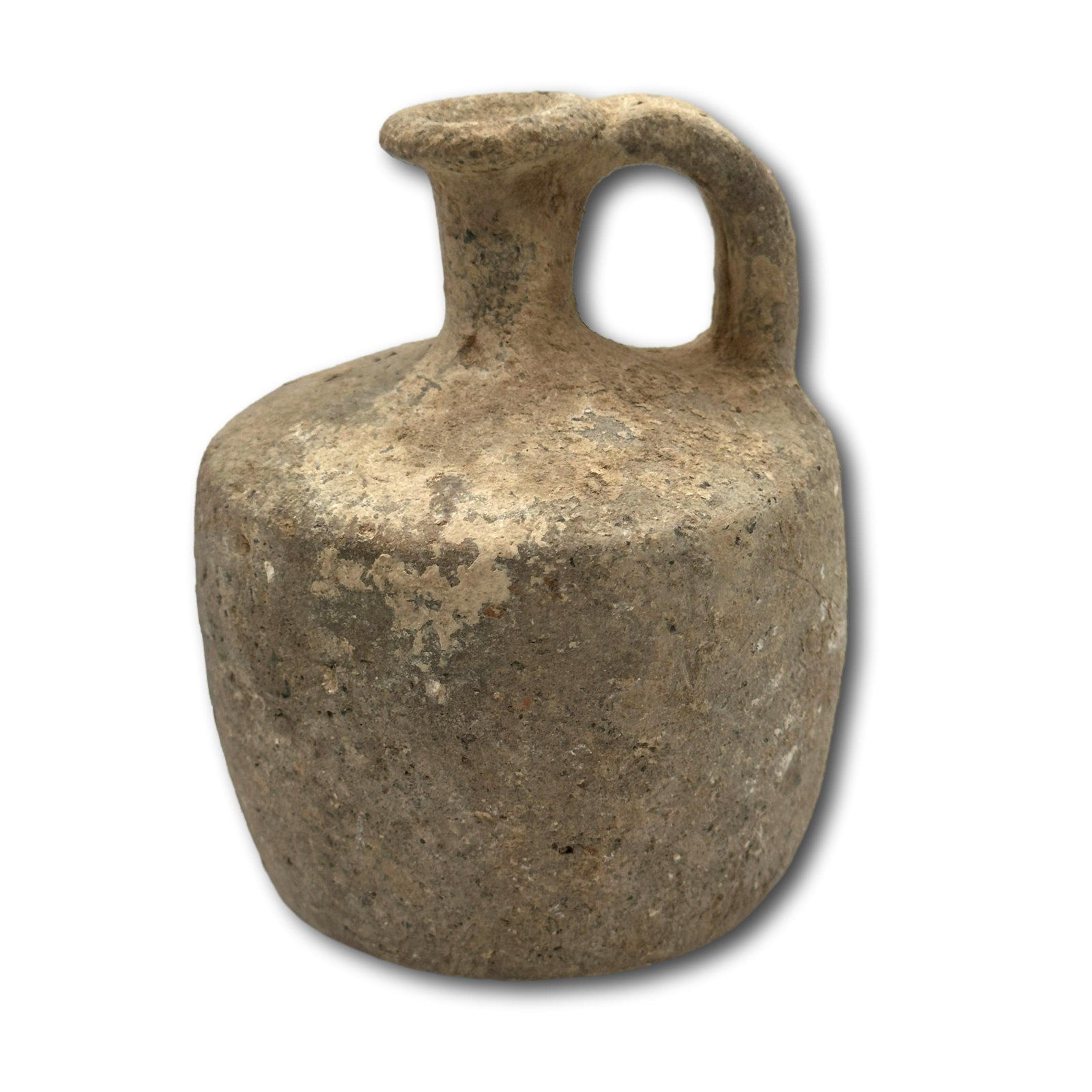 Ancient Pottery Vessel: Refer to photos for additional condition information as they are a part of the description. Please note lots may show signs of wear commensurate with age and use, and the lack of a statement regarding