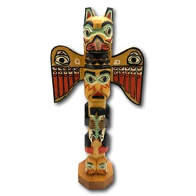 Patrick Seale Ketchikan, Alaska Carved Cedar Totem Pole