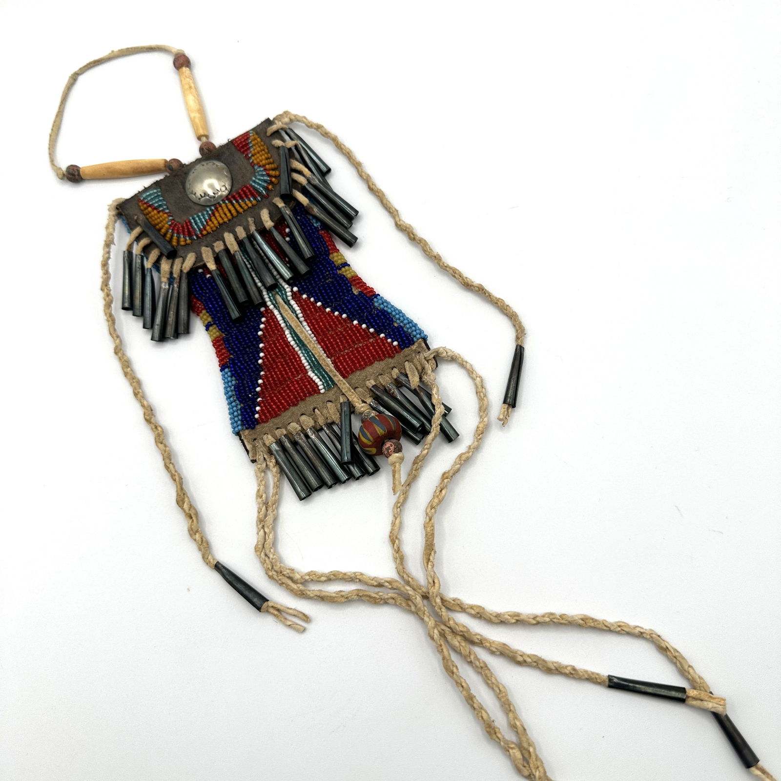Plains Indian Beaded Strike a Lite Bag (1 of 9)