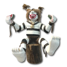 Hopi Hand Carved and Painted Kachina Doll Signed Long