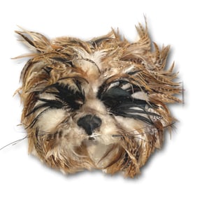 Joseph McLaughlin Signed Feather Mask - New Orleans