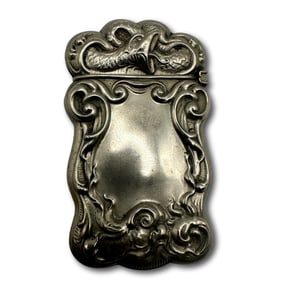 Antique Silver Serpent Vesta Match Safe