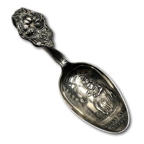 Antique Sterling Silver Little Miss Muffet Child's Spoon