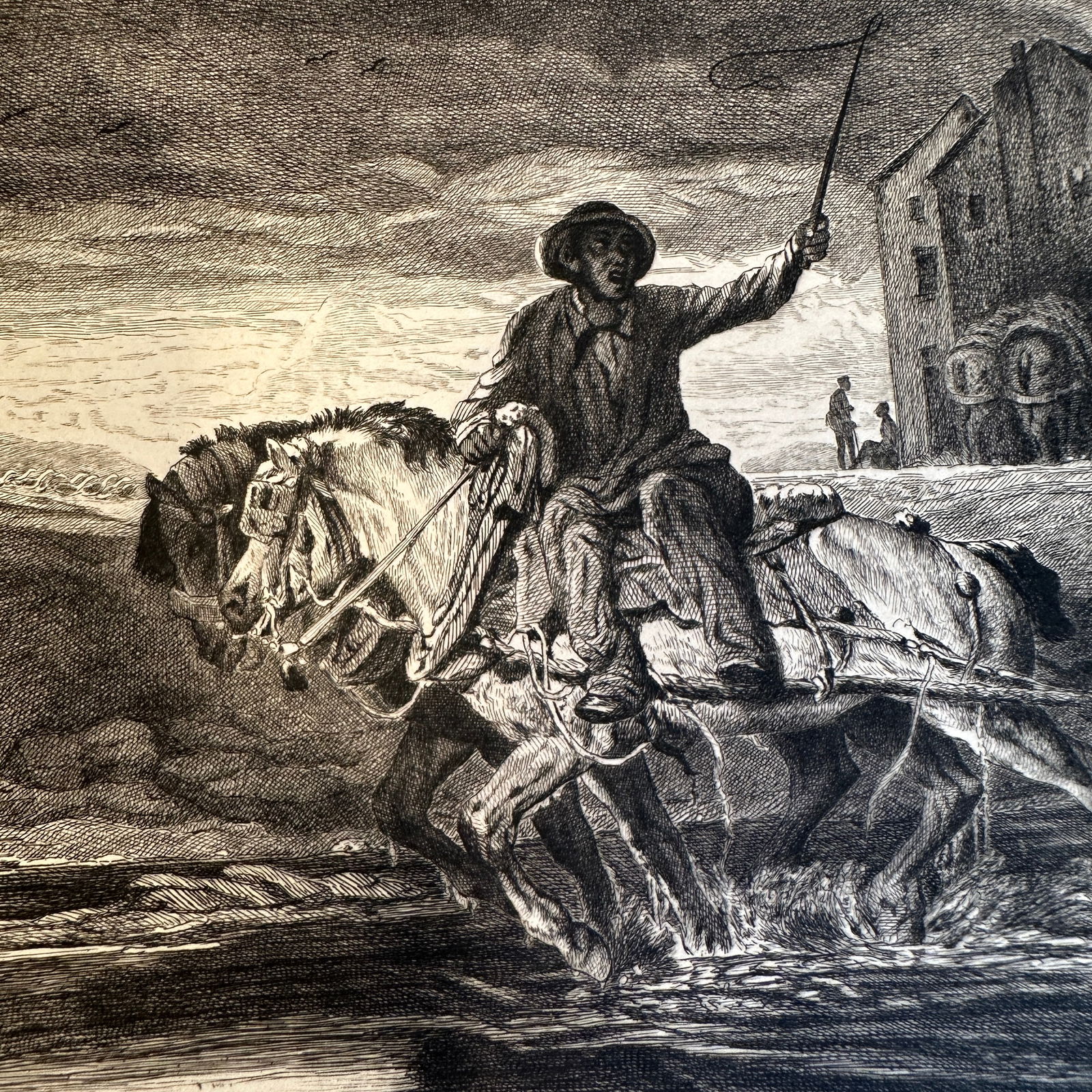 Alexandre-Gabriel Decamps (French, 1803-1860) "Boats-Horses"