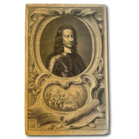 Portrait of John Hampden, Illustration from 'Heads of Illustrious Persons of Great Britain' 1740