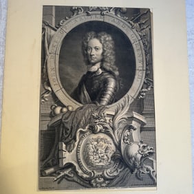 Antique Portrait of John Campbell, Duke of Argyll and Greenwich, 1735