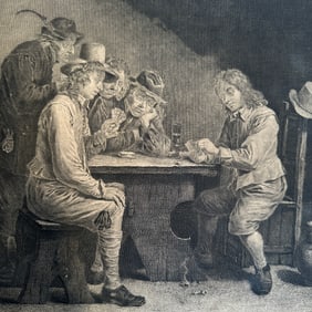 Teniers, David (After); Francois Basan (Engraver) - The Card Players