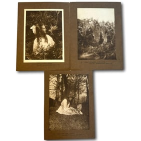 Group of 3 Cottingley Fairies Photos Early 20th Century