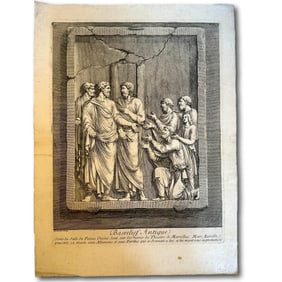 18th Century Engraving of Marcus Aurelius by Barbault