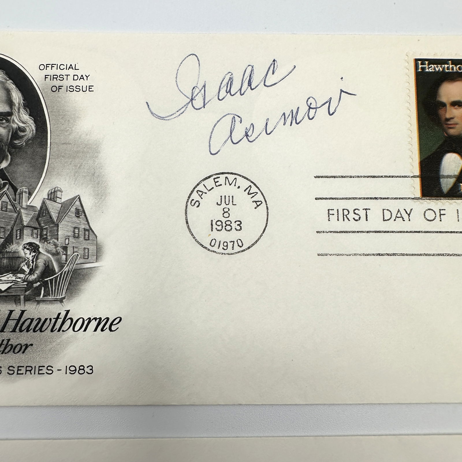 Isaac Asimov and George Abbott Signed First Day Covers