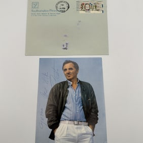 Charles Aznavour Autographed Photo