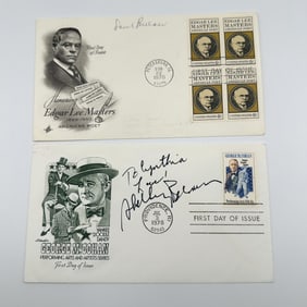 Shelly Berman and Saul Bellow Autographed First Day Covers - 1970s